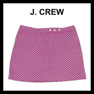 J.CREW Pink and white mini skirt